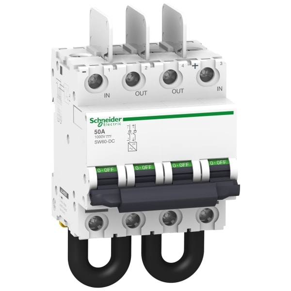 SCHNEIDER ELECTRIC - Lasttrennschalter SW60-DC, 2P, 1.000V DC, Anschlüsse oben
