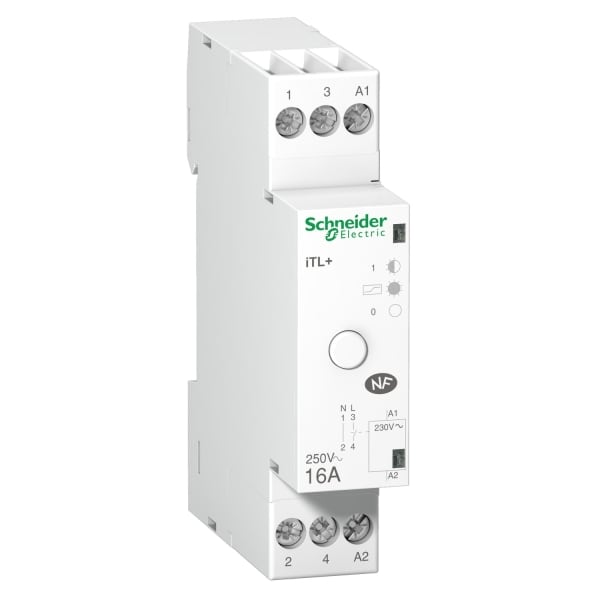 SCHNEIDER ELECTRIC - Hochleistungs-Fernschalter iTL+, 1P+N, 1S, 16A, 230V AC
