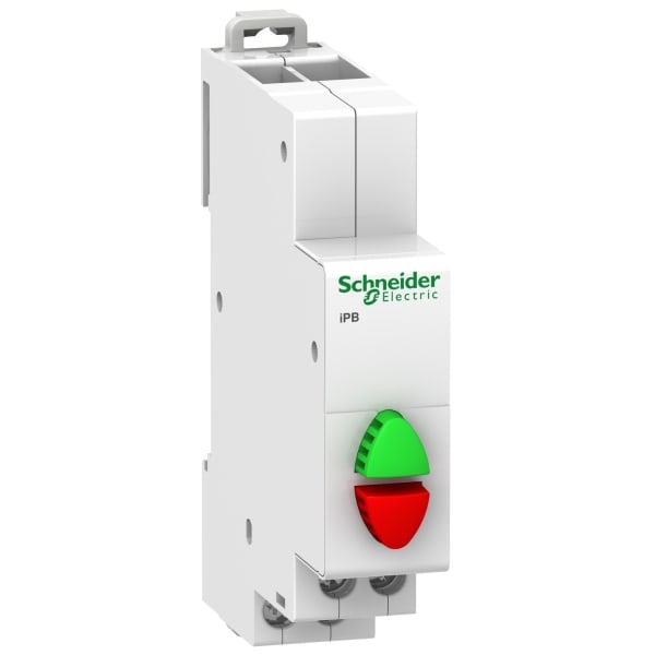 SCHNEIDER ELECTRIC - Doppel-Drucktaster iPB, 1 Schließer + 1 Öffner, Taste grün/rot
