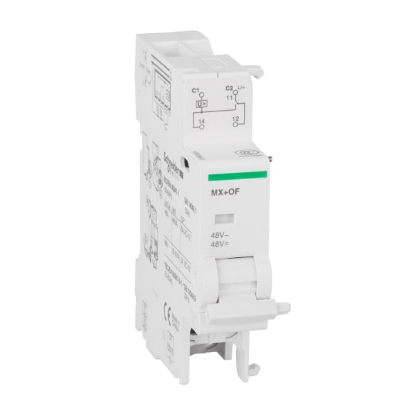 SCHNEIDER ELECTRIC - Arbeitsstromauslöser MX+Hilfskontakt OF, 48V AC/DC