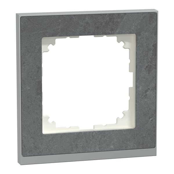MERTEN - M-Pure Decor-Rahmen, 1fach, Schiefer/aluminium, M-Pure Decor