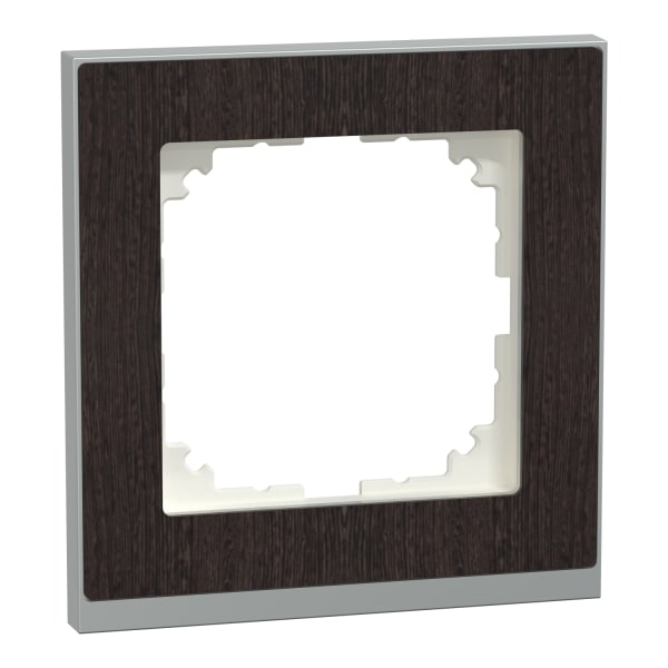 MERTEN - M-Pure Decor-Rahmen, 1fach, Wenge/aluminium, M-Pure Decor