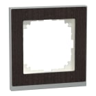 MERTEN - M-Pure Decor-Rahmen, 1fach, Wenge/aluminium, M-Pure Decor