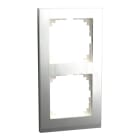 MERTEN - M-Pure Decor-Rahmen, 2fach, Edelstahl/aluminium, M-Pure Decor