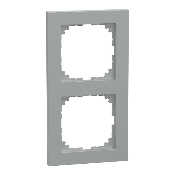 MERTEN - M-Pure-Rahmen, 2fach, aluminium, M-Pure