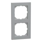 MERTEN - M-Pure-Rahmen, 2fach, aluminium, M-Pure