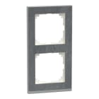 MERTEN - M-Pure Decor-Rahmen, 2fach, Schiefer/aluminium, M-Pure Decor