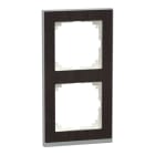 MERTEN - M-Pure Decor-Rahmen, 2fach, Wenge/aluminium, M-Pure Decor