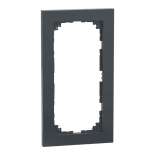 MERTEN - M-Pure-Rahmen, 2fach ohne Mittelsteg, anthrazit, M-Pure