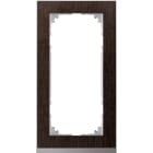 MERTEN - M-Pure Decor-Rahmen, 2fach ohne Mittelsteg, Wenge/aluminium, M-Pure Decor