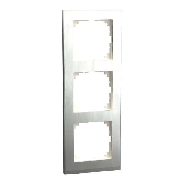 MERTEN - M-Pure Decor-Rahmen, 3fach, Edelstahl/aluminium, M-Pure Decor