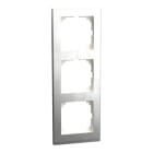 MERTEN - M-Pure Decor-Rahmen, 3fach, Edelstahl/aluminium, M-Pure Decor