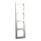 MERTEN - M-Pure Decor-Rahmen, 4fach, Edelstahl/aluminium, M-Pure Decor