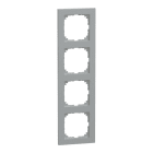 MERTEN - M-Pure-Rahmen, 4fach, aluminium, M-Pure