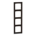 MERTEN - M-Pure Decor-Rahmen, 4fach, Wenge/aluminium, M-Pure Decor