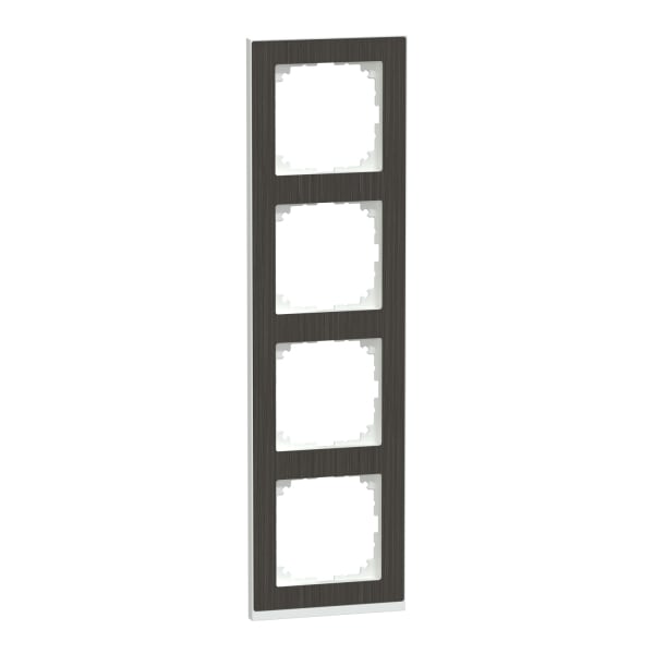 MERTEN - M-Pure Decor-Rahmen, 4fach, Eiche/aktivweiß, M-Pure Decor