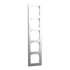 MERTEN - M-Pure Decor-Rahmen, 5fach, Edelstahl/aluminium, M-Pure Decor