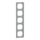 MERTEN - M-Pure-Rahmen, 5fach, aluminium, M-Pure