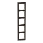 MERTEN - M-Pure Decor-Rahmen, 5fach, Wenge/aluminium, M-Pure Decor