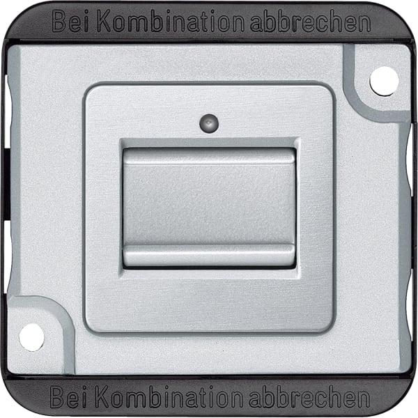 MERTEN - Kreuzschalter-Eins., 1-polig, 10 AX, AC 250 V, mattsilber, PANZER, Steckklemmen