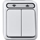 MERTEN - Rollladentaster, 1-polig, polarweiß, AQUASTAR