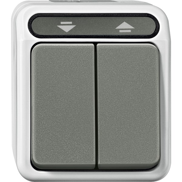 MERTEN - Rollladentaster, 1-polig, lichtgrau, AQUASTAR