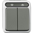 MERTEN - Rollladentaster, 1-polig, lichtgrau, AQUASTAR