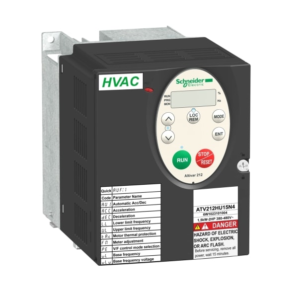 SCHNEIDER ELECTRIC - Frequenzumrichter ATV212, 2,2kW, 480V, 3-ph., EMV, IP21