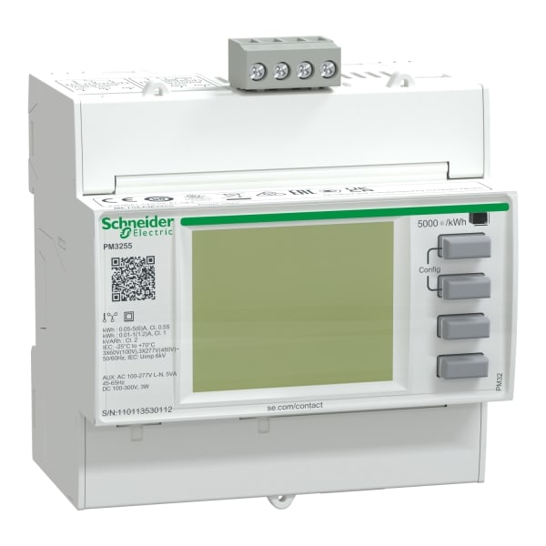 SCHNEIDER ELECTRIC - Universalmessgerät PowerLogic PM3255, Modbus RTU, 1A/5A, 2 DE, 2 DA