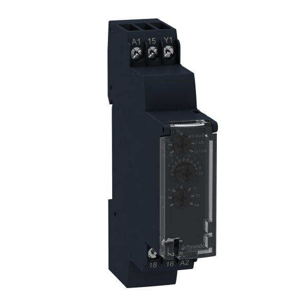 SCHNEIDER ELECTRIC - Zeitrelais 10 Funktionen, 0,1 s-100 h, Relais 1 W, 24 VDC/24-240VAC