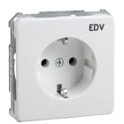 ELSO - Steckdose bedruck EDV 16A FASHION/RIVA/SCALA Steckklemme reinweiß