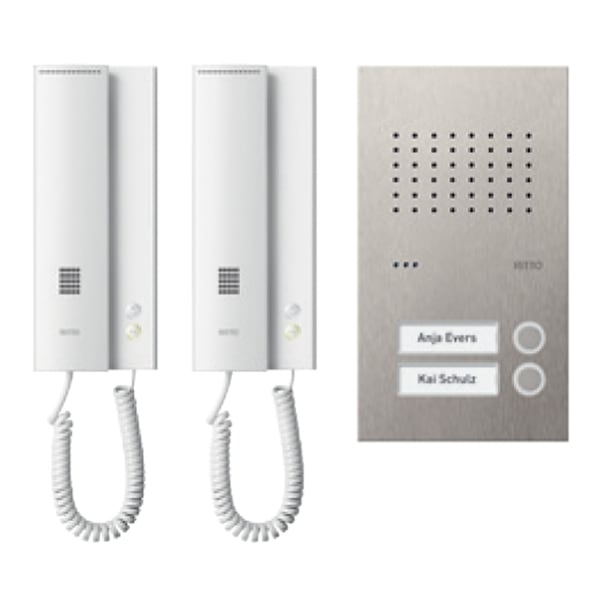 SCHNEIDER ELECTRIC - Acero pur Audio-Set 2 WE, edelstahl/weiß