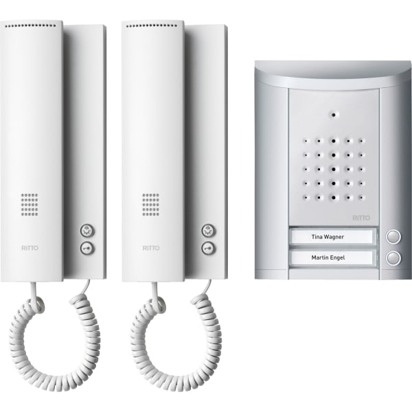 SCHNEIDER ELECTRIC - Entravox Audio Set 2 WE, silber/weiß