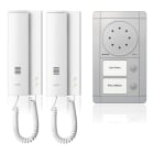SCHNEIDER ELECTRIC - Portier Audio Set 2 WE, silber/weiß