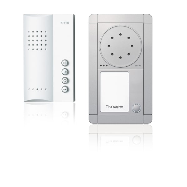 SCHNEIDER ELECTRIC - Portier Audio Set Freisprechstelle 1 WE, silber/weiß