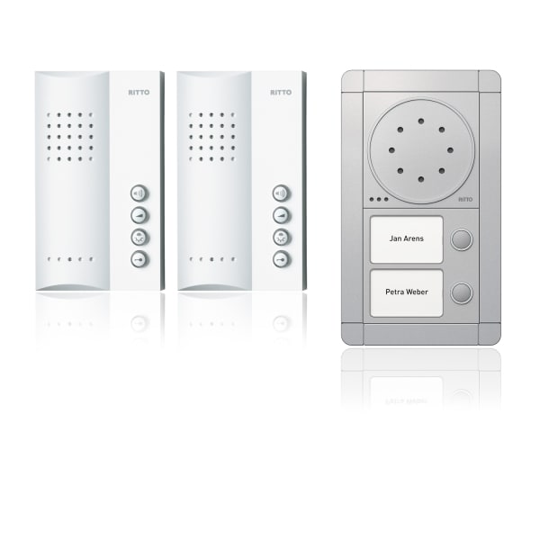 SCHNEIDER ELECTRIC - Portier Audio Set Freisprechstelle 2 WE, silber/weiß