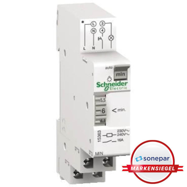 SCHNEIDER ELECTRIC - MS! Treppenlichtautomat 1-7Min. 1Schl. 16A/230VAC 1TE