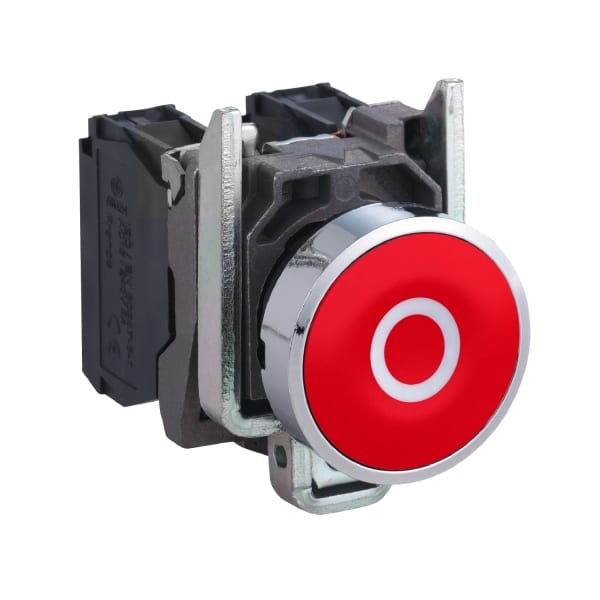 SCHNEIDER ELECTRIC - Drucktaster, XB4, Metall, 22mm, rot, O, tastend, SK, 1Ö