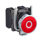 SCHNEIDER ELECTRIC - Drucktaster, XB4, Metall, 22mm, rot, O, tastend, SK, 1Ö