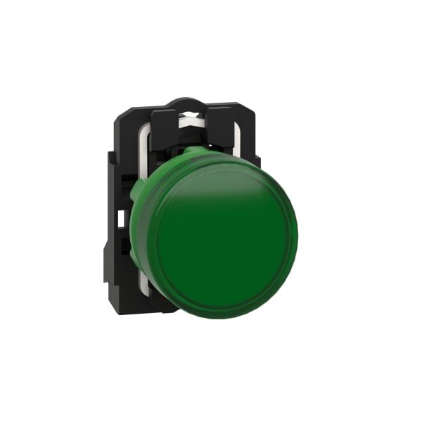 SCHNEIDER ELECTRIC - Leuchtmelder, XB5, Kunststoff, grün, 22mm, LED, glatte Kalotte, 24VACDC