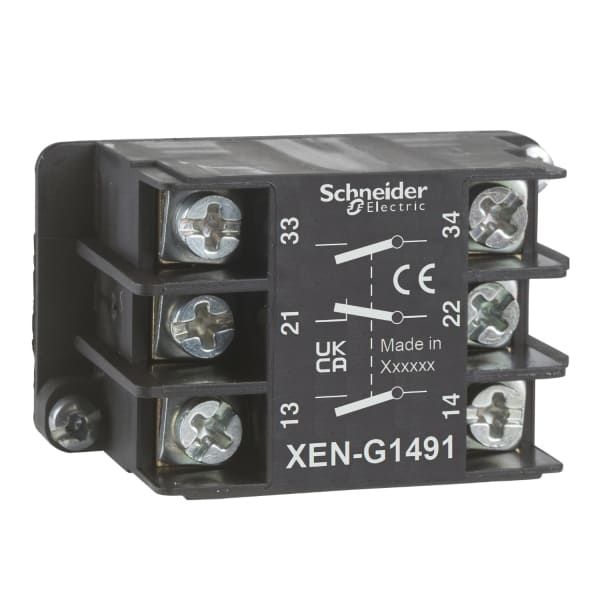 SCHNEIDER ELECTRIC - Hilfsschalter ohne Sprungfunktion, 1Ö+2S, Fronteinbau