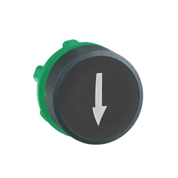 SCHNEIDER ELECTRIC - Drucktaster Frontelement XB5, Kunststoff, 22mm, schwarz, Pfeil unten, tastend