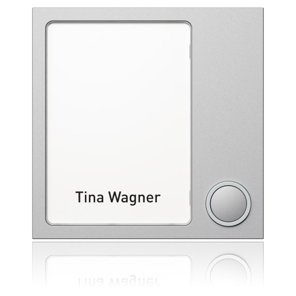 SCHNEIDER ELECTRIC - Portier Tastenmodul 1WE, silber