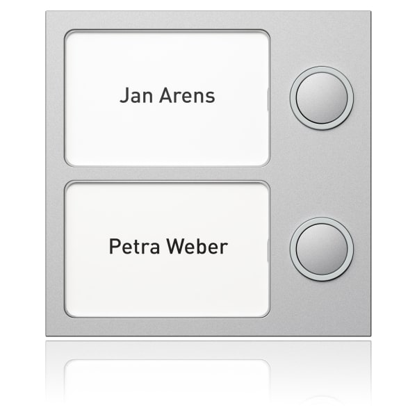 SCHNEIDER ELECTRIC - Portier Tastenmodul 2 WE, silber