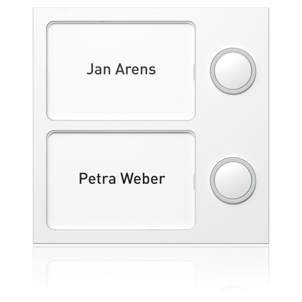 SCHNEIDER ELECTRIC - Portier Tastenmodul 2 WE, weiß