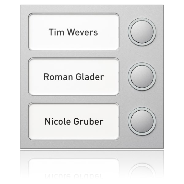SCHNEIDER ELECTRIC - Portier Tastenmodul 3 WE, silber