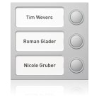 SCHNEIDER ELECTRIC - Portier Tastenmodul 3 WE, silber