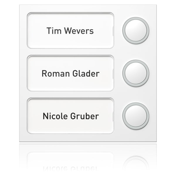 SCHNEIDER ELECTRIC - Portier Tastenmodul 3 WE, weiß