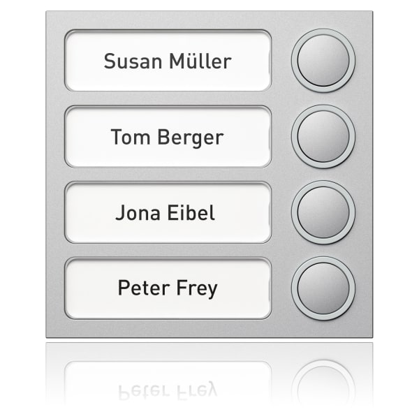 SCHNEIDER ELECTRIC - Portier Tastenmodul 4 WE, silber