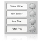 SCHNEIDER ELECTRIC - Portier Tastenmodul 4 WE, silber